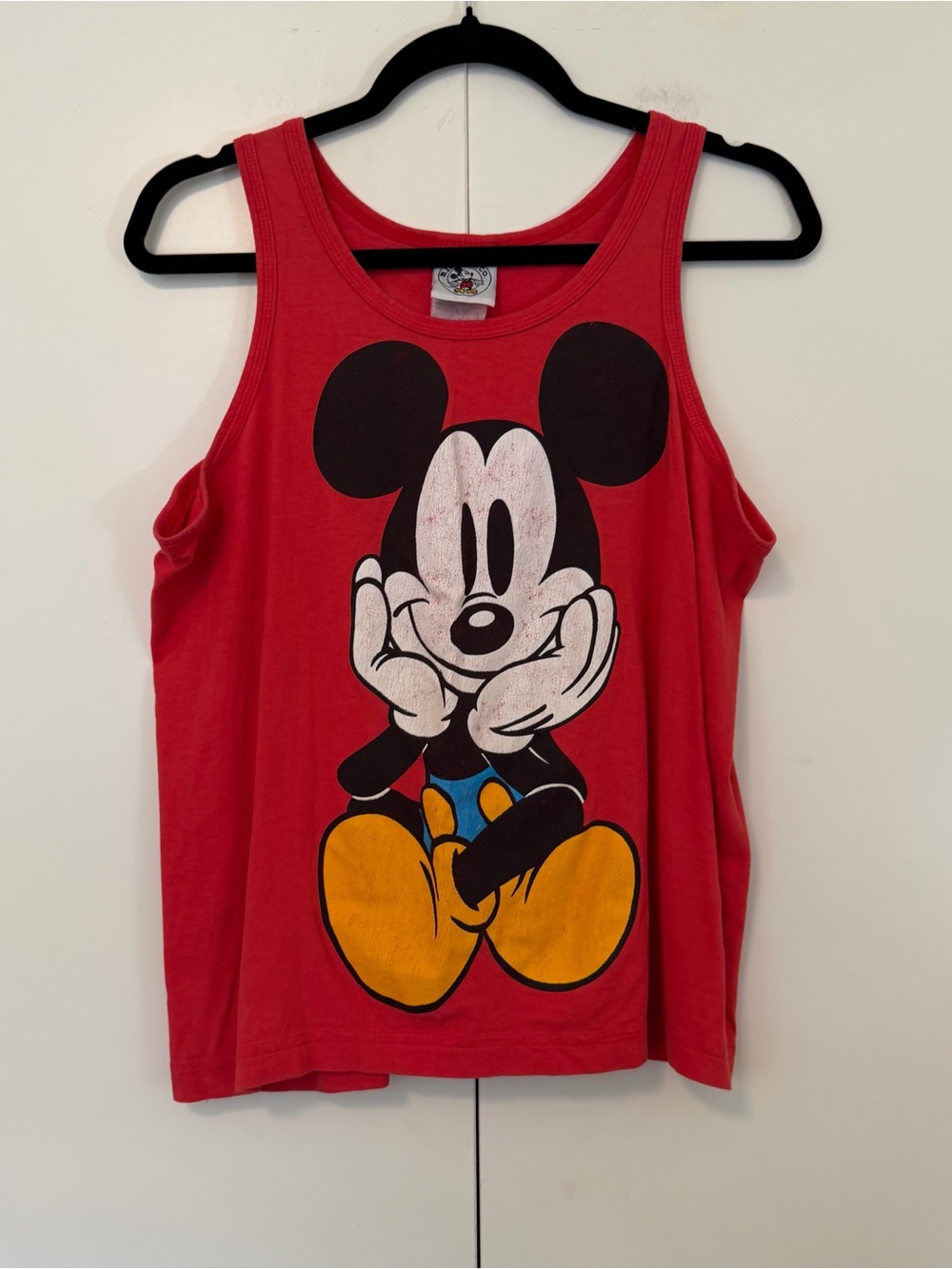 Disney Vintage Red Mickey‎ Mouse Tank Top Men’s